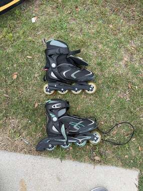 Bladerunner Inline Skates Black Teal Size US 9